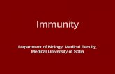Immunity - DEOS / ДЕОСdeos.mu-sofia.bg/remote_edu_prep/prep_biology_en_nikolova... · 2020. 6. 5. · • Organs and cells providing immunity form the immune system. • Immunity