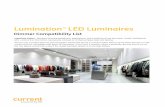 Lumination LED Luminaires - GE Lighting...TVI-LMF-2A. 0-10V(Sink) Low end adjust for starttime. 1800 Lumen: Lurton. QSN-4T16-S: 0-10V(Sink) Low and high end trim may be required: GRX-TVI