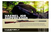 HAENEL JGR SUPPRESSOR - Jaeger | Sport · 2019. 12. 19. · Haenel JGR .30 name e.g. Jaeger calibre lenght 200 mm 200 mm 49,5 mm 49,5 mm diameter ca. 430 g ca. 430 g weight thread