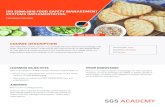 ISO 22000:2018 Food Safety Management Systems ......ISO 22000:2018 Food Safety Management Systems Implementation Course Subject Understand the requirements of ISO 22000:2018, for the