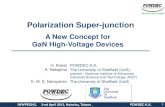 Polarization Super-junction - POWDEC powdec...Conventional Si-MOS FET biasing n n G D S p p+ n + 9 Super-junction (SJ) concept Depleted whole E Flat distribution n+ n p p biasing Si