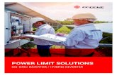 POWER LIMIT SOLUTIONS - GOODWE Limi… · Unbalanced power limit on each phase is not only for on grid output, but also available for backup output A GoodWe smart meter is required