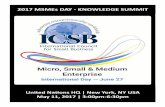 2017 MSMEs DAY KNOWLEDGE SUMMIT2 About the MSMEs Day Knowledge Summit On April 6, 2017, The United Nations General Assembly adopted a resolution recognizing the crucial role Micro-,