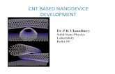 CNT BASED NANODEVICE DEVELOPMENTiim-delhi.com/upload_events/02DrPKChaudhury_MoD.pdf · 2020. 2. 2. · CNT Purification And Dispersions from ~ 34% to ~1% DMF NMP In DMA In DCM In