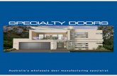 Specialty Doors Catalogue 2018 POA · 2020. 6. 23. · Solid timber entrance doors Solid timber internal bi-fold doors / Radiant doors Lining boards Victorian joinery doors Timber