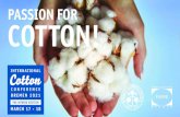 PASSION FOR COTTON! · 2021. 1. 20. · 2 INTERNATIONAL COTTON CONFERENCE BREMEN 2021 → THE HYBRID EDITION TITLE • The 35th International Cotton Conference Bremen will take place