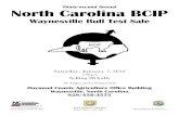 Thirty-second Annual North Carolina BCIP...Dear Cattlemen, The thirty-second annual Waynesville Bull Sale will be held on January 7, 2012. The sale will start at 1:00 pm at the Haywood