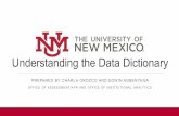 Understanding the Data Dictionaryassessment.unm.edu/assets/documents/dataday_data...Data users reviewed dashboards that cover these terms and felt the numbers were inconsistent with