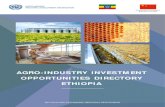 AGRO-INDUSTRY INVESTMENT OPPORTUNITIES DIRECTORY … · 2020. 9. 11. · Industry Investment Forum. The directory shows that Ethiopia boasts of business opportunities emanating from