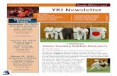 YKI Newsletter November 2011 - i-defense...Yoshukai Karate International November 2011 Vol. 1, Issue 5 1 By Mike MendelsonBamboo&Dojo Mr. Ricky Copeland and I made a trip overseas