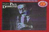 The Best Of Paul Desmond · 2019. 9. 13. · When he played the alto sax, he had an instantly recognizable style (he called it sounding like a dry martini), and everything in him