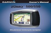 zumo 500/550 - Garmin · 2007. 4. 4. · zūmo 500/550 Owner’s Manual Preface Preface Thank you for purchasing the Garmin® zūmo™. Manual Conventions When you are instructed