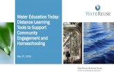 Water Education Today: Distance Learning Tools to Support ...Today’s webcast will be 60 minutes. There is one (1) Professional Development Hour (PDH) available for this webcast.