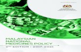 MALAYSIAN NATIONAL MEDICINES POLICY - Program … · 2020. 8. 13. · Bahagian Regulatori Farmasi Negara: 1.2 Regulatory system : strengthening through the National Regulatory Authority