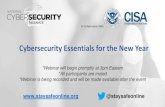 Cybersecurity Essentials for the New Year - Stay Safe Online · 2020. 11. 16. · Cybersecurity Essentials for the New Year In Collaboration With: @staysafeonline. Thanks to our National