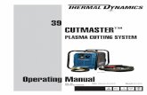 39 CUTMASTER...cutmaster 39 GENERAL INFORMATION 1-2 Manual 0-4975 • Do not cut or weld on containers that may have held combus-tibles. • Provide a fire watch when working in an