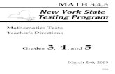 MATH 3,4,5 - P-12 : NYSED · 2012. 8. 21. · MATH 3,4,5 Mathematics Tests Teacher’s Directions Grades 3 , 4 , and 5 March 2–6, 2009 21324