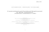 Constructional and Functional Requirements for Road … · 2020. 2. 5. · 2.39 ISO 11197-2004 Medical supply units 2.40 ISO 14971-2007 Medical devices - Application of risk management
