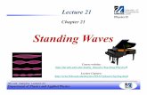 L21 Ch21 Standing WavesDepartment of Physics and Applied Physics 95.144 Danylov Lecture 21 Standing Waves ( long string)We’ve introduced traveling waves. Now, let’s consider two