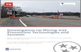 Investigation on Wrong way Prevention Technologies and … · 2021. 6. 7. · Wrong-way driving (WWD) is an event where a vehicle enters a high -speed divided highway from an off