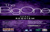 VERDI REQUIEM · 2019. 2. 14. · 3 Programme Requiem Giuseppe Verdi (1813 – 1901) Programme notes On the 22nd May 1873, in Milan, the great Italian poet and novelist Allesandro
