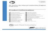 Air Starters for Internal Combustion Engines Product Information · 2021. 5. 13. · • Haga funcionar los motores de arranque ST400 solamente con aire comprimido. No están diseñados