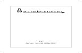 23rd Annual Report 2016-2017 - NCC FINANCEnccfinanceltd.com/Annual Reports/2016-17.pdf · shares and for ease in portfolio management. Members can contact the Company or M/s. Karvy