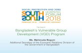 The Case of Bangladesh’s Vulnerable Group Development (VGD) … · Micro-credit was added as a component of IGVGD in 1989. 8 March 2018 10. ... Strengthen monitoring of VGD. ...