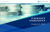 20210803008 - Credit Brief Brochure - August 2021 · 2021. 8. 4. · Board approved Internal Credit Risk Assessment Policy Highlights of the Credit ... • Limit monitoring/ compliance