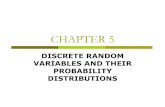 CHAPTER 5 · 2019. 9. 30. · called its expected value and is denoted by E(x); that is, E(x) = ...