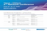 TAItech – HAWtech nd Network Conference · 2021. 6. 7. · TAItech – HAWtech 2. nd. Network Conference . June 9. th. to 11. th . 2021. Conference registration: . 2. nd . TAItech