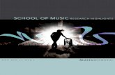 SCHOOL OF MUSIC RESEARCH HIGHLIGHTS...Tephra Collective (Dr. Alan Klaus (Trumpet), Associate Professor) 24 Spectrolite Ensemble (Dr. Vernon Regehr (Cello), Dr. Sean Rice (Clarinet),