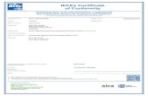 IECEx Certificate of Conformity · 2021. 4. 29. · IECEx Certificate of Conformity Certificate No.: IECEx SIR 20.0036X Date of issue: 2021-04-28 Page 2 of 3 Issue No: 0 Manufacturer:
