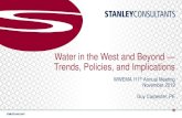 Water in the West and Beyond — Trends, Policies, and ...€¦ · PFOS ≤ 2000 ppt. Texas – PFOA, PFOS, PFNA, PFHxS, PFHpA, PFBS and PFBA at 290, 560, 290, 93, 560, 34,000 and