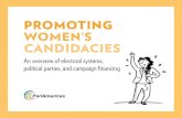 PROMOTING WOMEN’S CANDIDACIES - ParlAmericas...the Department of Electoral Cooperation and Observation (DECO) and the Inter-American Commission of Women (CIM, by its Spanish initials)