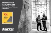 2018 Electrical Safety NFPA 70E · 2021. 7. 19. · 2018 NFPA 70E Training Agenda: Define Electrical Safe Work Practices Needs for “Qualified Employees” Discuss Key 2018 NFPA