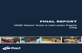 USAID PACT CALJ PROGRAM FINAL REPORT 2 · 2018. 11. 8. · Civil society contributes to transparency and accountability in the labor justice system and facilitates the achievement