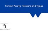Fortran Arrays, Pointers and Types - Warwick · 2019. 12. 12. · Fortran Arrays, Pointers and Types-IBM Maintenance Manual 1925 “All parts should go together without forcing. You