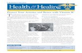 OCTOBER 2018 · VOL. 28, NO. 10 Protect Your Arteries and ... · observed that chicks fed a fat-free diet developed hemor-rhages and slow blood clotting. He went on to prove that