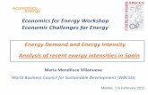 Economics for Energy Workshop Economic Challenges for Energy … · 2011. 12. 18. · materiales de construcción Minerales no metálicos Minería Construcción Química y papel 7.