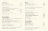 files.salsacdn.com · 2021. 6. 24. · Antipasti Starters Insalata Caprese Caprese salad. Sliced tomato, mozzarella and basil Burrata e Prosciutto Crudo Burrata cheese and cured Parma