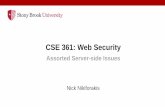 CSE 361: Web Security · 2021. 4. 26. · CSE 361: Web Security Assorted Server-side Issues. XML (In)security. XML as a data source ... •Elements may have attribute list •