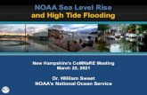 NOAA Sea Level Rise and High Tide Flooding · 2021. 3. 22. · NOAA’s High Tide Flood Annual-Decadal Guidance. Due to sea level rise (SLR), ... Daily Highest Water Levels at NOAA