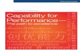 McKinsey & Company - Capability for Performance the Path .../media/McKinsey/Business...2013/02/28  · into every step of a capability building program, we ensure that the effort and