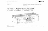 MINI DIAPHRAGM VACUUM PUMPS - KNF...Tab. 6 *Liters in standard state (1013 mbar) Technical Data Diaphragm Vacuum Pump N 828 / N 838 10 Translation of original Operating and Installation