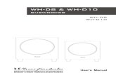 subwoofer - media.s-bol.com · USER INSTRUCTIONS: WH-D8 & WH-D10 SUBWOOFER Correct disposal of this products. This marking indicates that this product should not be disposed with
