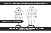 DRESS & DEPORTMENT GUIDE2313cadets.ca/wp-content/uploads/2017/09/2018-09-29...2018/09/29  · issued combat boots, wear running shoes. – Ensure your uniform is wrinkle and lint free