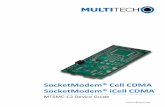 SocketModem® Cell CDMA SocketModem® iCell CDMA ......Product Build Options Product Description Region Builds using Sprint Services MTSMC-C2-N2 SocketModem Cell 800/1900 MHz CDMA