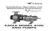 EAGLE MODEL A100 ANSI PUMPS · 2020. 1. 7. · This instruction manual is intended to assist those involved with the installation, operation and maintenance of Eagle Model A100 pumps.
