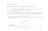 Chapter 2 Parametric and Polar Curvesmathstat.sci.tu.ac.th/~archara/MA112/MA112-316/stnote112... · 2017. 5. 24. · Parametric and Polar Curves 2.1 Parametric Equations; Tangent